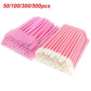 50/100/300/500 pièces brosses à cils à sourcils bobines de cils baguettes de Mascara applicateur jetable pour outil de maquillage d'extension de cils Makeup Tools