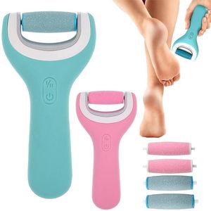 Bestanden voet scrubber elektrisch voetbestand pedicure tools callus remover met oplaadbaar voor dode harde huidverwijdering professional 4pcs