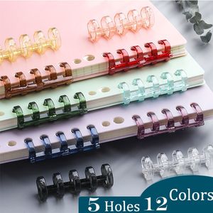 Filing Supplies 10 pieces of 5-hole pine leaf binding ring notebook spiral ring buckle binding clip DIY school supplies stationery