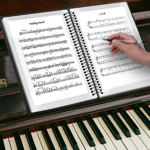 Fournitures de classement 4060 Pages Multicouche Étanche Musique Dossier Fichier En Plastique Données Sac Produits Document A4 Piano Score Book 230706