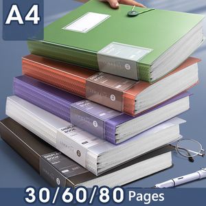 Filing Supplies A4 Multilayer Folder Document Bag Transparent Insert Information Booklet Exam Paper Storage Largecapacity File for Student 230706