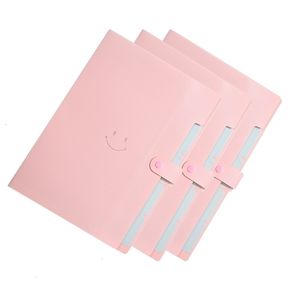 Fournitures de classement Pink File Document Bill Folder Holder Organizer Office Expansion Storages 230706