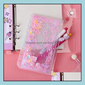 Indienen van Supplies Products Office School Business Industrial Creative A6 PVC Notebook Pocket met DHWOB