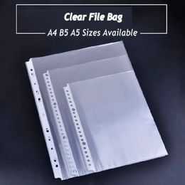 Archiefbenodigdheden Ringbandmap A3-bladbeschermers Transparante PVC-tas A2 A4-papierorganizer Documententas A5 Doorzichtige archieftas voor documenten 231026