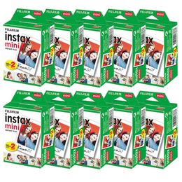 Câmeras de filme 10-100 folhas Fujifilm instax mini 9 mini11 filme branco borda filme de 3 polegadas de largura para câmera instantânea mini 8 7s 25 50s 90 Po paper 221025