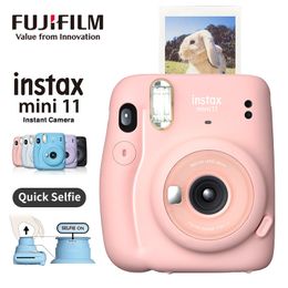 Appareils photo argentiques Fuji véritable Instax Mini11 appareil photo instantané origine Fujifilm rosebleugrisblancviolet avec papier Mini Po 221014