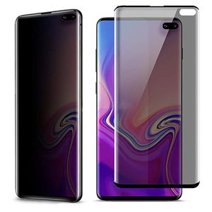 Film Gebogen Anti Spy Gehard Glas Privacy case vriendelijke Screen Protector voor Samsung Galaxy S21 PLUS S20 S10 S9 S8 Note 8 9 NOTE10 NOTE 20 Ultra