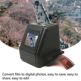 Scanner de film 2 pouces, diapositive d'écran, conversion de 135 126 110 diapositives de 8 mm en 22MP JPG numérique Po négatif