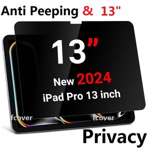 Anti-espion pour iPad Air 13 Pro 11 Air 6 Protecteur d'écran Tablet Film Film Anti Peeping