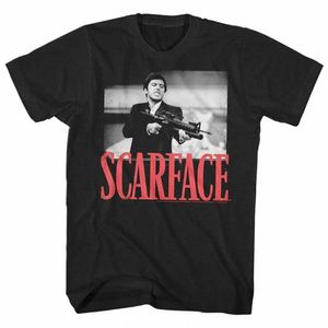 Camiseta de película Scarface Ty Mtana Big Guns Camiseta con estampado gráfico Fi Talla grande Cott Camiseta de manga corta Mujer Hombre 73Ox #