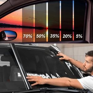 Film de protection solaire pour vitres de voiture, 8 m, film teinté pour vitres de voiture, bloc UV thermique, résistant aux rayures, occultant, pare-brise de voiture, pare-soleil