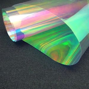 Films 2/3/5 mètres irisés Film Film PVC PVC Rainbow Color Verre en verre Holographique brillant Tint de fenêtre colorée pour la maison