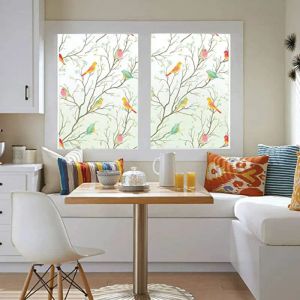 Films 45*200 cm Glazen Raamsticker Zelfklevende Statische Cling Privacy Glasfolie Anti Uv Isolatie Raamstickers glas Home Decor