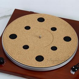 Films 4 mm en vinyle Record Mat Pad Cork Nonslip Nonslip Antistatic Turtable avec Eva Slipmat Tocoroproof Durable Long Service pour LP Vinyl Recor