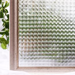 Películas CottonColors Película para ventana Premium NoGlue 3D Estática Decorativa PVC Cubierta de privacidad Etiqueta de vidrio para ventana Tamaño 45 x 200 cm