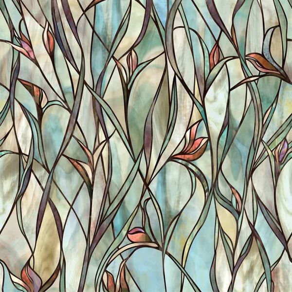 Películas con patrón de flores de hojas verdes, película para ventana teñida, pegatinas de vidrio estáticas, decoración de ventanas del hogar