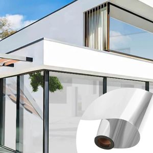 Films Eenrichtingsspiegelglasfolie Privacy overdag Zelfklevende decoratieve glasfilm Warmtecontrole Anti-UV-tintsticker voor thuiskantoor