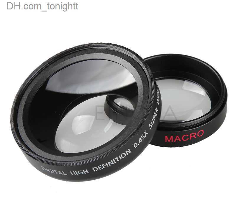 Filtreler 0.45x süper geniş açılı lens + 12.5x makro kamera lens 37mm iplik montajı Q230905