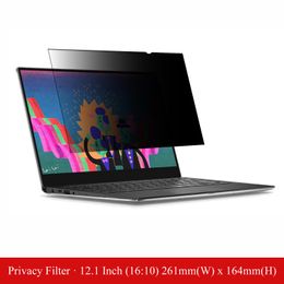 Filters 12,1 inch Antiglare Laptop Privacy Filter Scherm Protectorfilm voor computermonitor breedbeeld 16 10 beeldverhouding