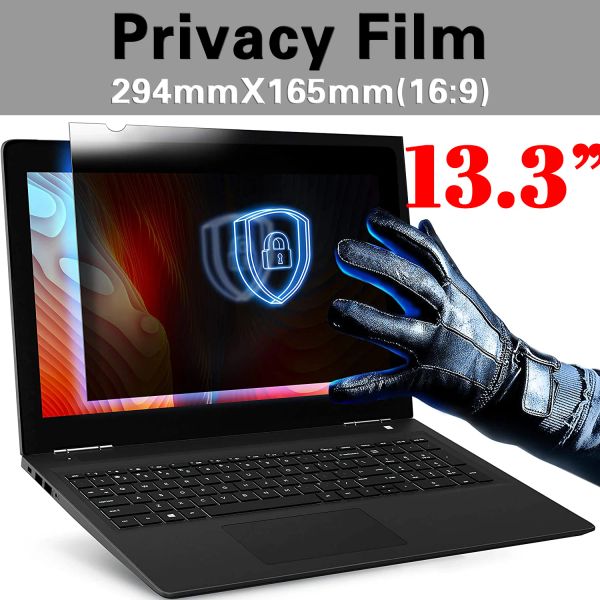 Filtres 13,3 pouces (294 mm * 165 mm) Filtre de protection du filtre de confidentialité Film de protection pour un ordinateur portable 16: 9