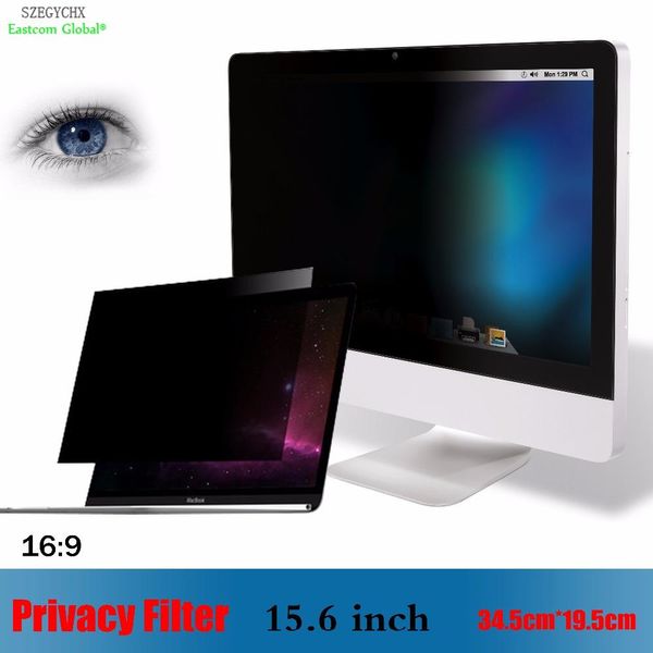 Filtros 15.6 pulgadas 16 9 34.5cm*19.5cm Protectores de pantalla de la computadora portátil Privacidad Monitor de computadora Monitor protector de la película Protection Computers Filtro de privacidad