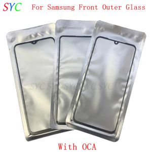 Filters 2 stks/lot voorste buitenste glazen lens aanraakpaneel voor Samsung S8 S9 Opmerking 8 Opmerking 9 Opmerking 10 Noot 10 Glazen lens met OCA