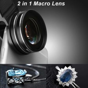Filtres 37 mm 15x Macro Lens 30x 4K HD PHOTOFICIER PHOTHOGRAPHIE CAMERIE LEEN POUR LES POUR LES JEUILLES DIAMONS MACRO MACRO
