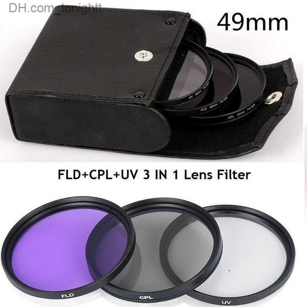 Filtres 3 pièces CPL numérique CPL polariseur circulaire filtre de protection d'objectif 49 52 55 58 62 67 72 77mm pour appareil photo reflex filtres UV FLD pour Q230905