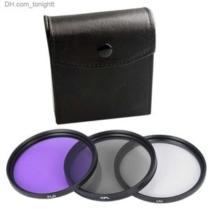 Filter 3x Purple Light CPL FLD 3-in-1 Objektivfilterset mit Tasche Kamera 49MM 52MM 55MM 58MM 62MM 67MM 72MM 77MM Schutzfilterung 62mm Q230905