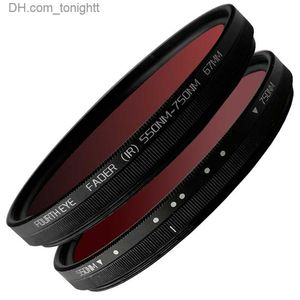 Filters Adjustable Infrared Filter IR Lens Pass Infra-Red 550nm to 750nm 49 52 58 67 77mm for SLR DSLR Camera Lens Nikon Q230905