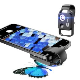 Filters Apexel 200x vergrotingsmicroscooplens voor mobiele telefoon met CPL LED Micro Pocket Macro Lens Alle smartphones snelle levering