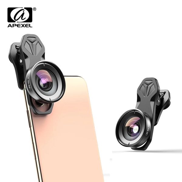 Filtres Kit d'objectif téléphonique APEXEL HD CAMERIE 110 degrés 4K Beau angle CPL Starfilter pour iPhonex Samsung S9 Tous les smartphones DropShipping