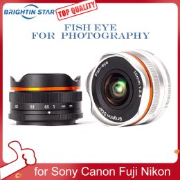 Filtres Brightin Star 10 mm F5.6 Microfingle Ultrawideangle Landscape S Tarry Sky Fixedfocus Lens pour E / FX / M43 / EFM / Z Nikon Sony Canon