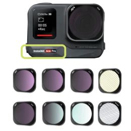 Filters voor Insta360 Ace Pro Lens Filter Kit MCUV CPL ND4/8/16/32PL 10x Macro Filter Lens Protector Set voor Insta360 Ace Pro Accessories