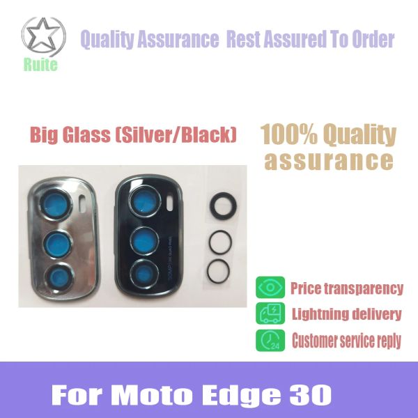 Filtres pour Motorola Moto Edge 30 Back Amor Camera Glass Lens Lens Principale Camera Lens Verre avec autocollant adhésif
