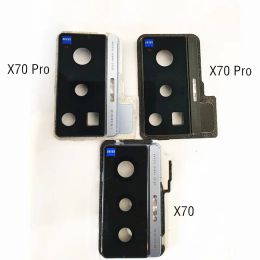Filtres pour vivo X70 Pro + Verre d'objectif de la caméra arrière avec porte-cadre Cadre X70 Pro Plus Back Camera Lens Glass Remplacement