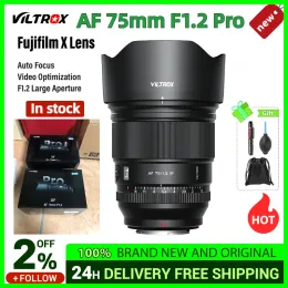 Filtros en stock VILTROX 75 mm F1.2 AF Fuji X Lens Focus Auto Focus APSC para Fujifilm XF Mount XT4 T100 XH2S FUJIFILM XT30 XPRO3