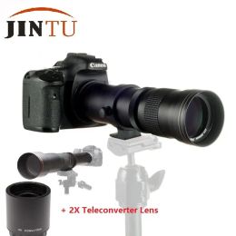 Filtros Jintu New 4201600 mm Lente de teleobjetivo con lente de teleconvertidor 2x para Canon Eos M Mount M200 M100 M50 M10 M6 M5 M3 M2 EOSM Camera