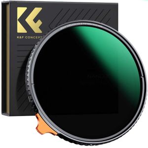 Filtres K f Concept Camera Lens 2-in-1 Filtre Black Mist 1/4 + ND2-400 Variable ND Filtre Nano-X 49mm 52 mm 55 mm 58mm 62 mm 67mm 77mm 82mml2403