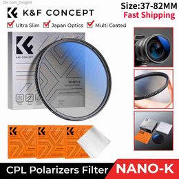 Filtres K F Concept CPL filtre d'objectif de caméra optique Ultra mince polariseur circulaire multicouche 49mm 52mm 55mm 58mm 62mm 67mm 77mm 82mm Q230905