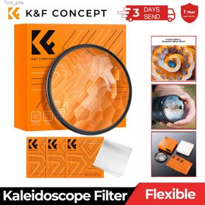Filtres K F Concept Kaléidoscope Filtre Filtre à effet spécial avec 3 morceaux de chiffons d'aspiration utilisés pour les objectifs d'appareil photo Filtres de la série Nano-KL2403