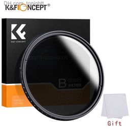 Filters K F Concept ND-fader Variabele neutrale dichtheid Instelbaar ND2 tot ND400 37-82 mm 49 mm 52 mm 67 mm 77 mm 82 mm ND-filter voor cameralens Q230905