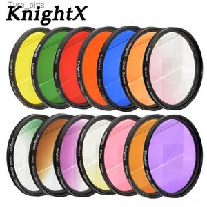 Filters KnightX 24 kleurenfilter 49mm 52mm 55mm 58mm 67mm 77mm Grand nd geschikt voor Nikon Canon eos lens foto dlsr d3200 a6500 objektiv UVL2403