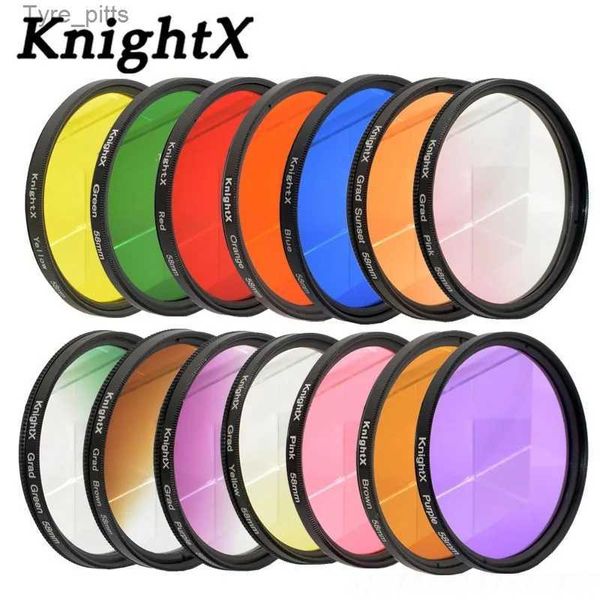 Filtres KnightX 24 filtre couleur 49mm 52mm 55mm 58mm 67mm 77mm Grand nd adapté à l'objectif Nikon Canon eos photo dlsr d3200 a6500 objektiv UVL2403