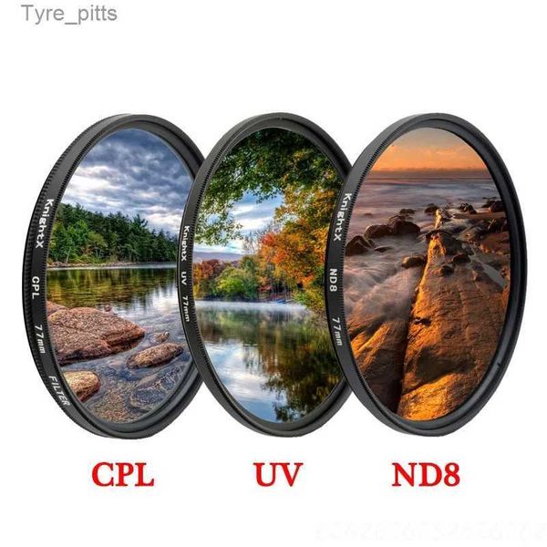 Filtres KnightX CPL polariseur ND UV 49 52MM 55MM 58MM 67MM filtre d'objectif d'appareil photo adapté pour Canon EOS Sy Nikon 400d dslr d5100 700d d5300 1300dL2403