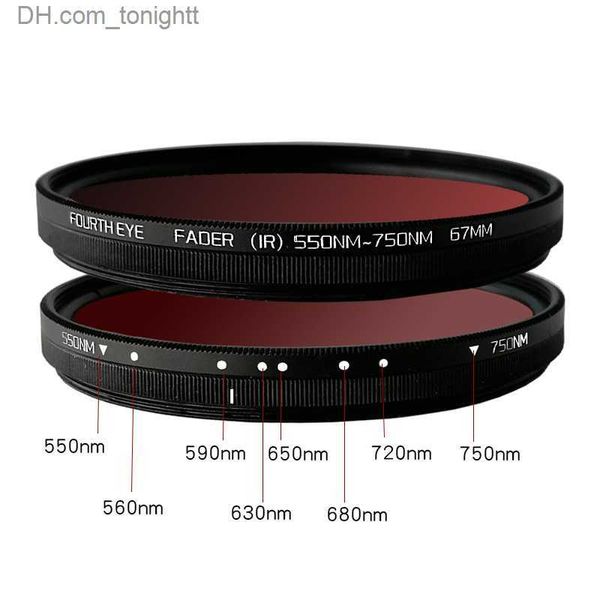 Filtres Lightdow filtre infrarouge réglable 550nm à 750nm filtre IR 37-82mm pour objectif d'appareil photo Nikon Q230905