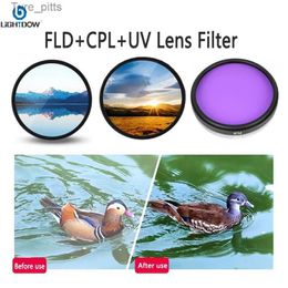 Filtres Lightdow FLD CPL Kit de filtre d'objectif UV filtre d'objectif 49 52 55 58 62 67 72 77 mm adapté pour Nikon Cannon Sy Pentax Fuji Film CameraL2403