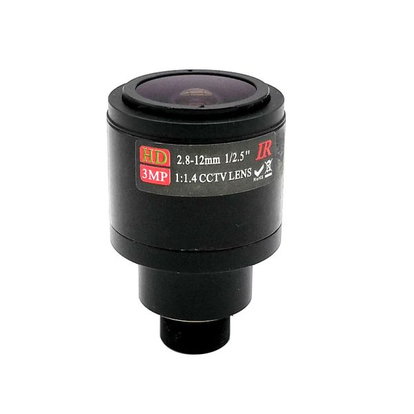 Filtres M12 Mont 3MP HD CCTV Camera Lens 2,812mm MANUEL VARIFOCAL BOST METAL METAL DEST