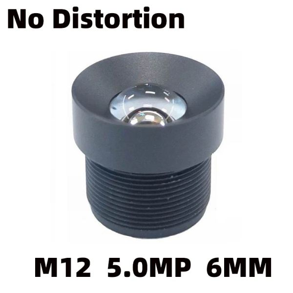 Filtres M12 Aucune lentille de distorsion 6 mm Reconnaissance visuelle Visual Unfordorted Lens 5.0MP 1 / 2,5 