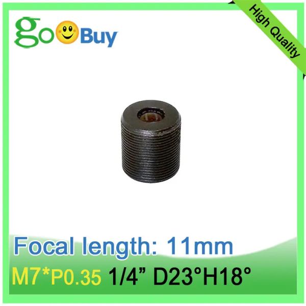 Filtres M7 EFL 11 mm Pinhole Lens avec 5MP HD Angle de vue Small View HFOV 18 degrés pour 1/3 